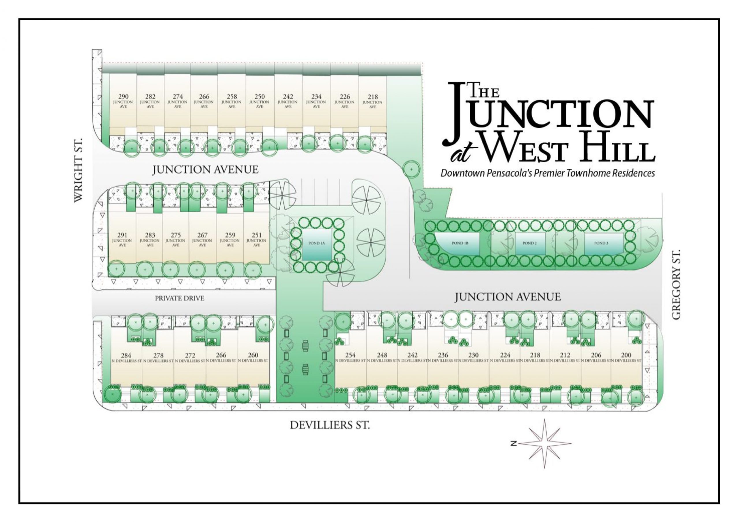 Junction at West Hill site plan. 