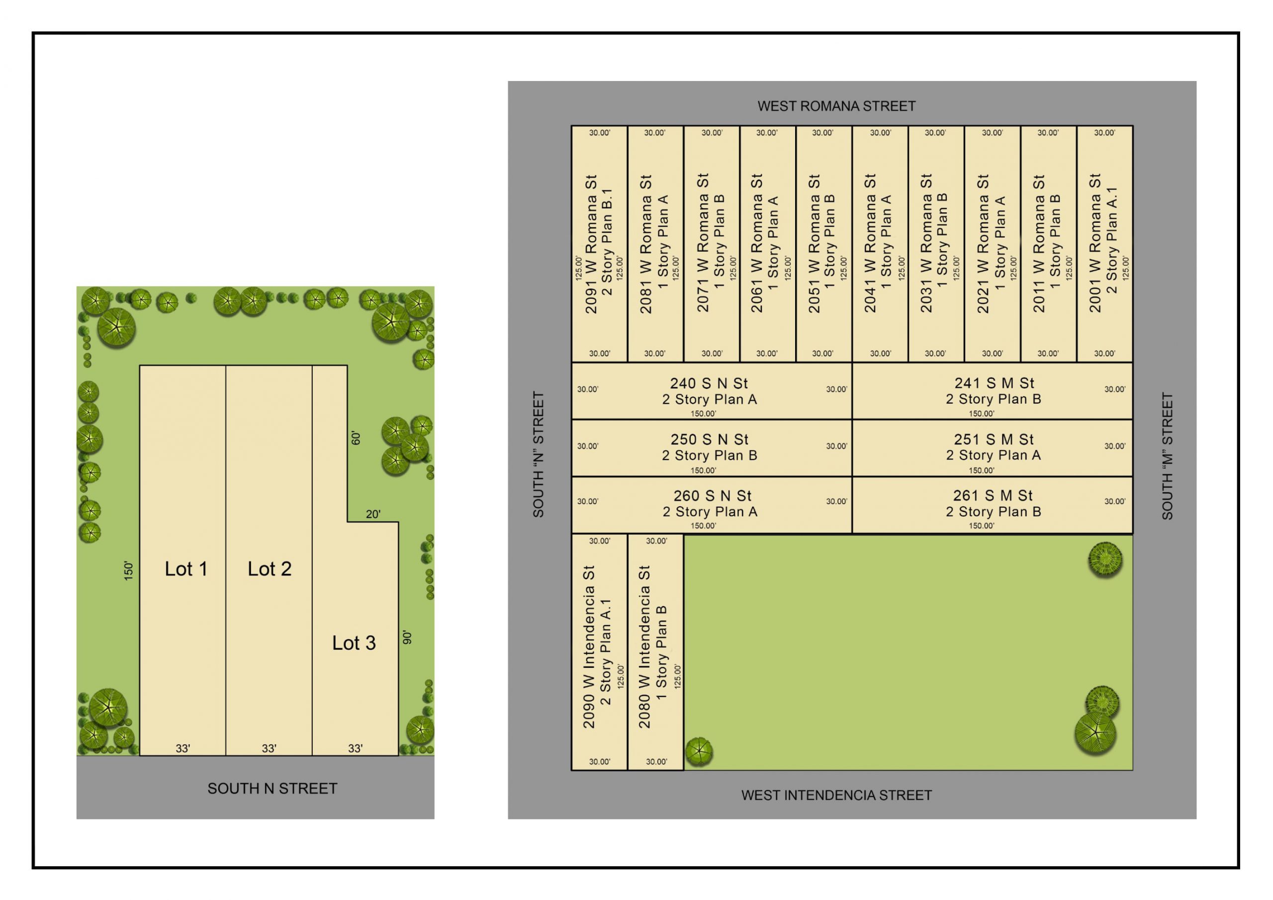 Romana Square site plan. 