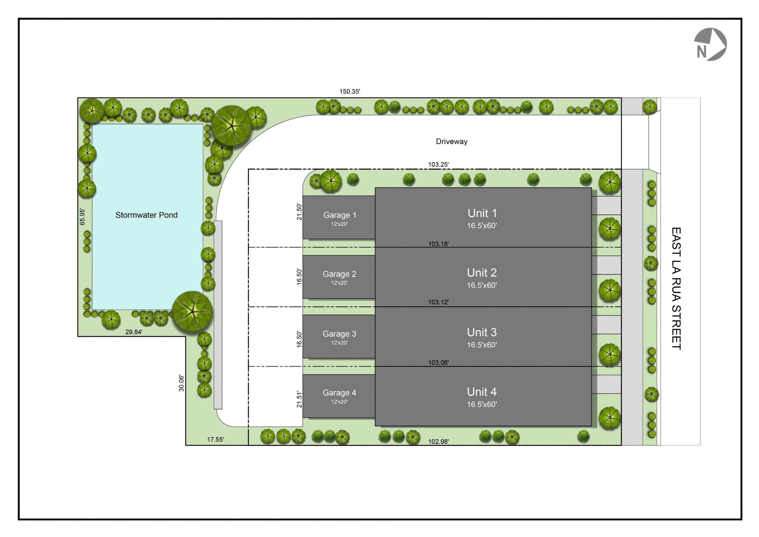 Corte de La Rua site plan. 